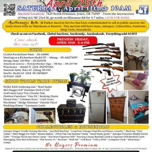4/25 Retirement Auction-Collectibles,Home, Guns,  Yard, Tools 