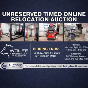 Automotive Equipment, Tools & MORE | Unreserved Online Auction