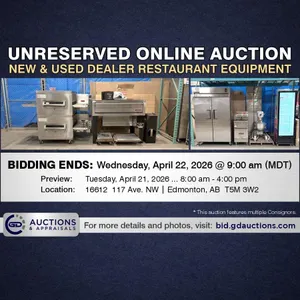 Commercial Restaurant Equipment | Unreserved Online Auction