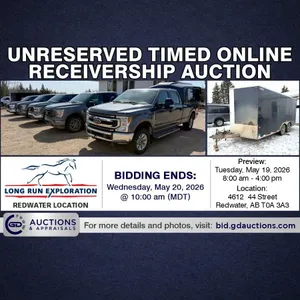 Pickup Trucks, Trailers, Steel Inventory & MORE | Unreserved Online Receivership Auction