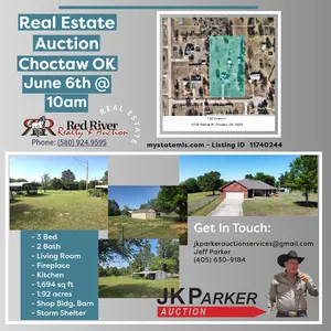 June 6  - Choctaw Ok Real Real Estate Auction