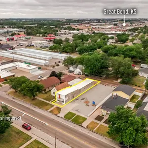 (Great Bend) Commercial Building & Neon Sign Offered Separately