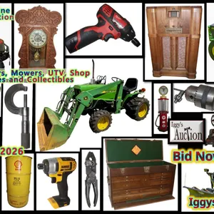 JD Tractors, Mowers, UTV, Shop Tools,  Antiques and Collectibles