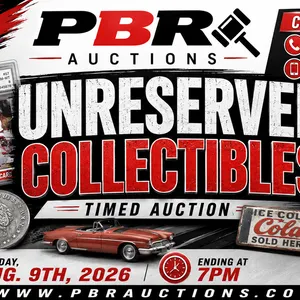 Unreserved Collectibles Timed Auction - Aug. 9th, 2026 - Ending at 7pm
