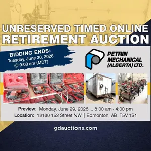 MEP Equipment & MORE | Unreserved Online Retirement Auction
