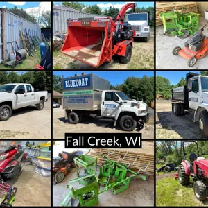 Plow Truck, Dump Truck, Utility Tractor, Wood Chipper & Shop Items
