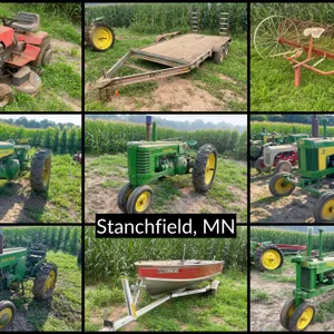 Vintage & Antique John Deere Tractors, Antique Ford Cars, Shop Contents & More
