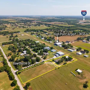 (Valley Center) NO MIN, NO RES - Home w/Hangar on 1+/- Acre & 1.3+/- Acre Residential Lot