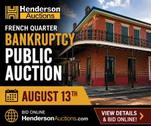 French Quarter Real Estate Bankruptcy Online Only Auction