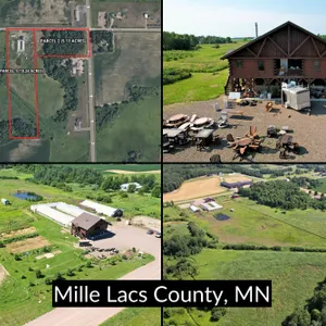 15Â± Beautiful Country Acres in 2 Parcels with Quality Amish-Built Home Near Milaca 