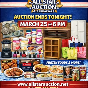 EDMONTON:  Weekly Timed Online Consignment Auction - March 25, 2026