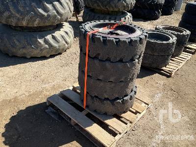 Quantity of (4) Solidair 31x10-20 Skid Steer Tires