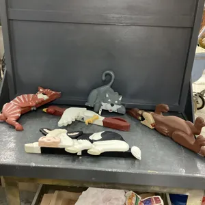 HAND CRAFTED WOOD FENCE SITTERS