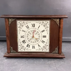 VINTAGE MANTLE CLOCK CONVERTED TO BATTERY