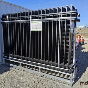 10'x7' Powder Coated Steel Site Fence
 UNRESERVED