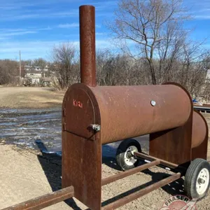Whole Hog Woodfired Smoker on trailer, K121