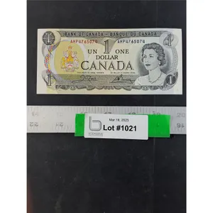 1973 Crow/Bouey 1 Dollar Bill
