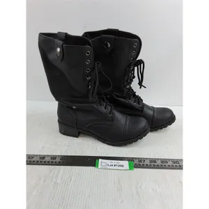 Pair of Women's Faux Leather Boots Size 7.5 - Unused