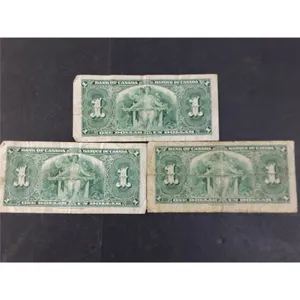 3 - 1937 Coyne/Towers 1 Dollar bills
