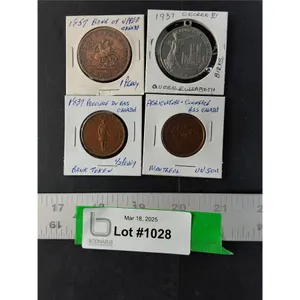 1857 1 Penny, Tokens and Medal