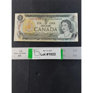 1973 Lawson/Bouey Replacement Note 1 Dollar Bill