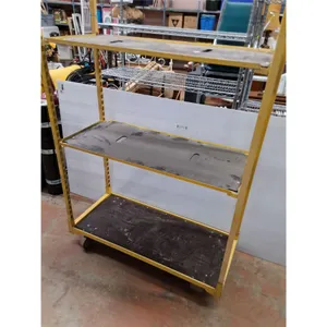 * 4-Wheel Metal Frame Shelf Rack 53" x 22" x 74"