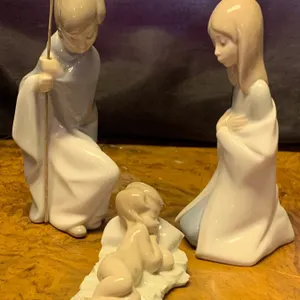 LLADRO Porcelain 'Coleccion Nacimento' 6.5T 3 Piece Nativity Set
