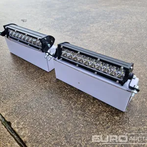 Unused 7" 60W LED Light Bar, Mounting Brackets, IP68 Waterproof (2 of) 