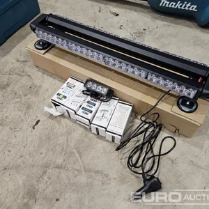 Unused 25" Magnetic Highway Amber Beacon, 3" Amber Flashers, 12/24V, Mutiple Settings (6 of) 