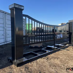 20' Steel Entrance Gate w/ Solar Power Lighting
 UNRESERVED