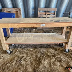 Movable Homebuilt Work Table 
 UNRESERVED
