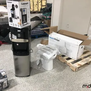 Toilet (Slight Base Damage), Bottom Load Water Cooler, Cuisinart Coffee Maker and Steam Iron
 UNRESERVED