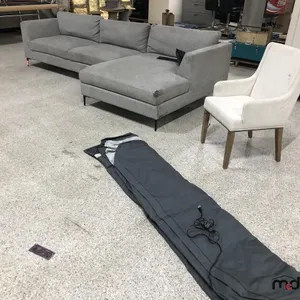 2-Piece Sectional 128" Long, Chair and Sealy Air Mattress
 UNRESERVED