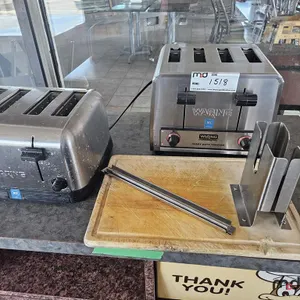 (2) Waring 4-Slice Toasters & Bagel Slicer
 UNRESERVED