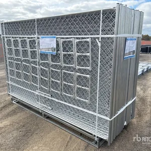 Quantity of (32) KJ 10 ft x 6 ft Galvanized Temporary Site Fence (Unused)