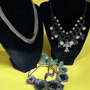 Impressive Rhinestone Charm Necklace Cross Keys Faux Pearl / Multi Strand / Hammered Statement Necklaces