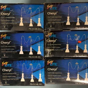 6 As New: Vintage Easy Lite Cheryl 3-Light Hanging Pendant