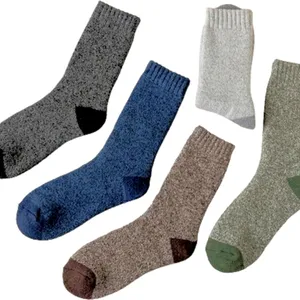 5 New Pairs O/S Unisex Knit Hiking-Type Socks - One Size Fits Most