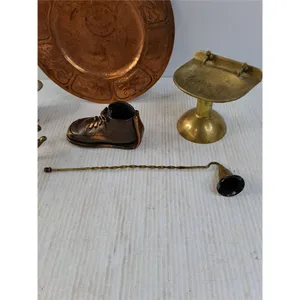 Copper Clored Plate and Brass Colored Items