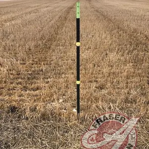 (25) 6' T-Posts with 75 wrap around insulators and 2 electric fence handles (sells as a lot)