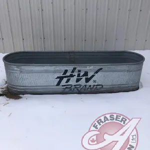 250-gal HW galvanized stock water trough