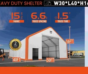 2025 HIlls Industrial 403016 30 ft x 40 ft x 16 ft Storage Building (Unused)