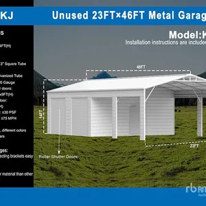 2025 KJ K2346 23 ft x 46 ft Metal Garage Storage Building (Unused)