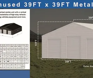 2025 KJ K0039 39 ft x 39 ft Storage Building (Unused)