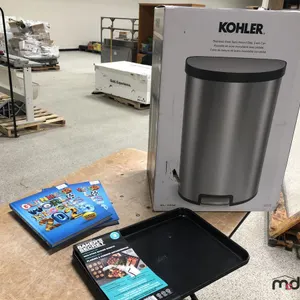 Kohler Stainless Steel, Waste Basket, Set of Baking Pans and (2) Guinness Books
 UNRESERVED