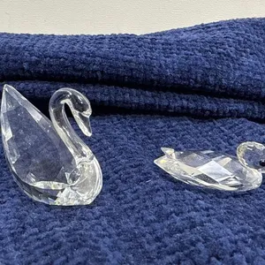 Swarovski Crystal Swan 2H and Duck 0.75H