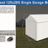 2025 KJ K1220 12 ft x 19 ft Metal Garage (Unused)