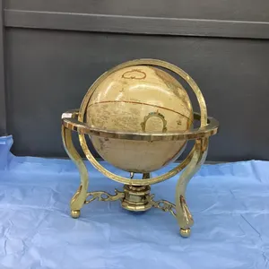 GLOBE IN BRASS FRAME