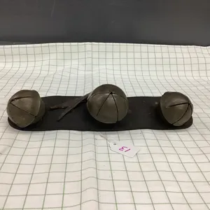 VINTAGE SLEIGH BELLS ON LEATHER STRAP