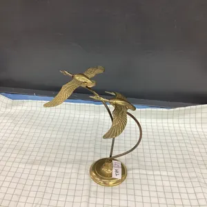 BRASS GEESE ON STAND